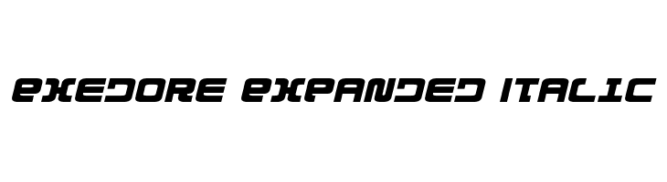 Exedore Expanded Italic لخطوط تنزيل