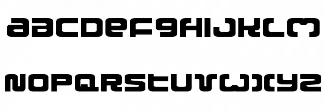 Exedore Expanded Font Litere mari