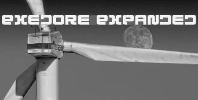Exedore Expanded Font examples
