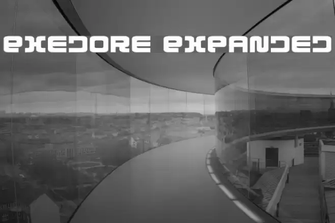 Exedore Expanded Font examples