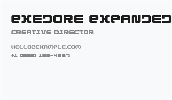 Exedore Expanded Business Card