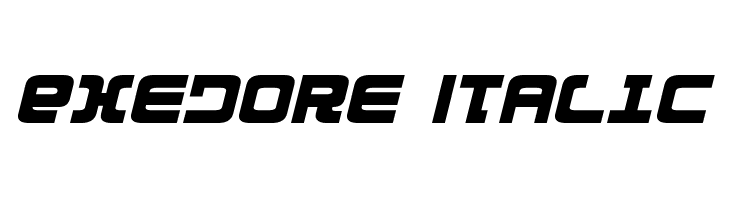 Exedore Italic  免费字体下载