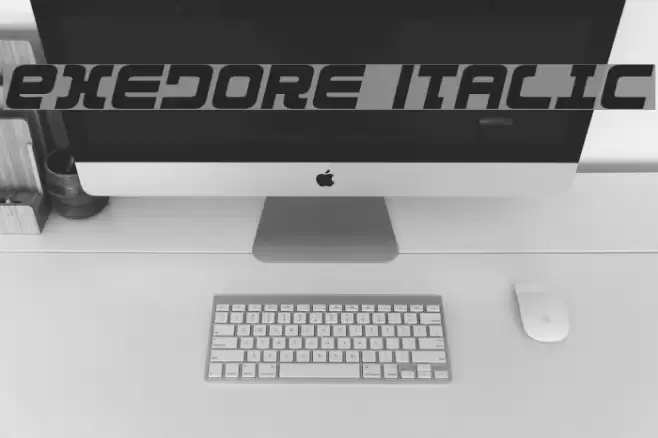Exedore Italic Font examples
