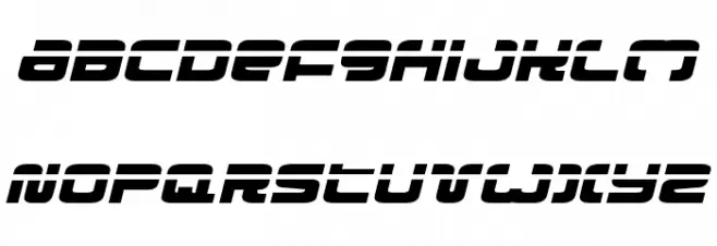 Exedore Laser Exp Italic Polices MAJUSCULES