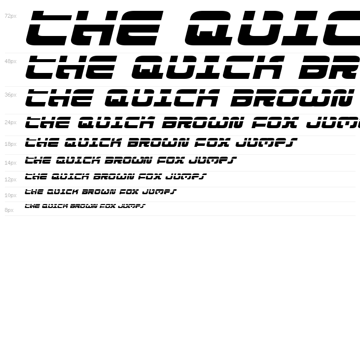 Exedore Laser Exp Italic Waterfall