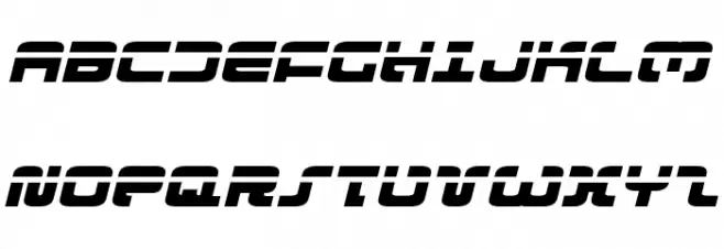 Exedore Laser Exp Italic Font Litere mici