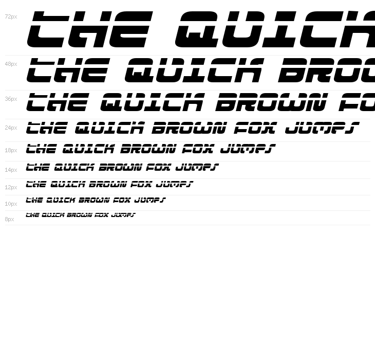 Exedore Laser Italic Waterfall