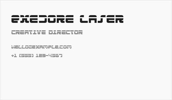 Exedore Laser Business Card