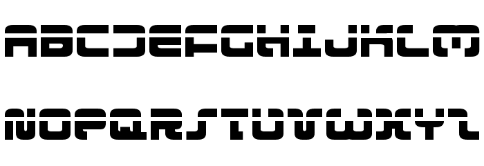 Exedore Laser Font LOWERCASE