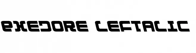 Exedore Leftalic  免费字体下载