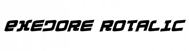 Exedore Rotalic  Frei Schriftart Herunterladen
