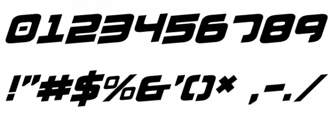 Exedore Rotalic Font OTHER CHARS