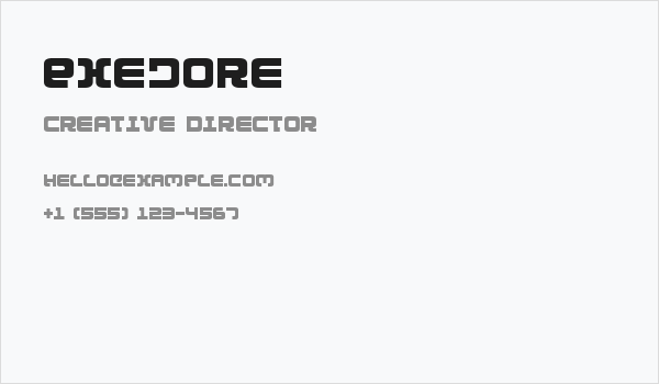 Exedore Business Card