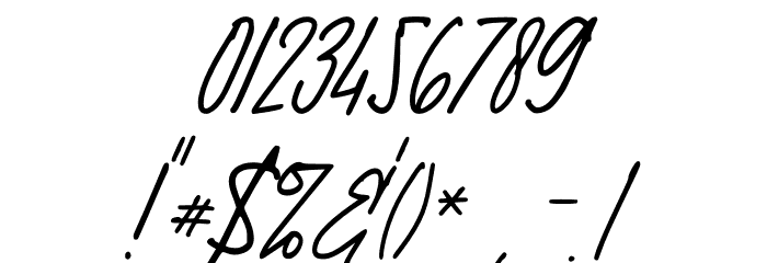 Exhibitionist Font OTHER CHARS