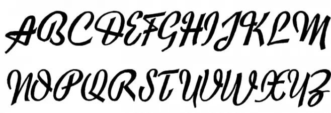 Exiles Schriftart Groß