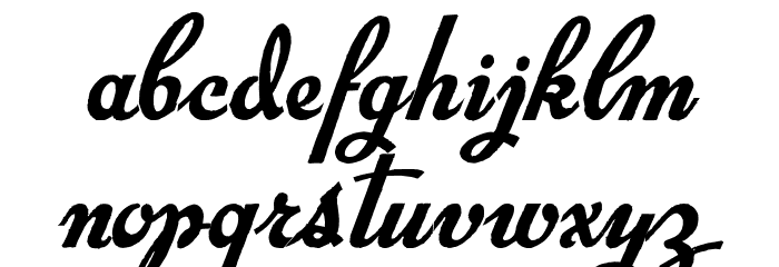 Exiles Font LOWERCASE
