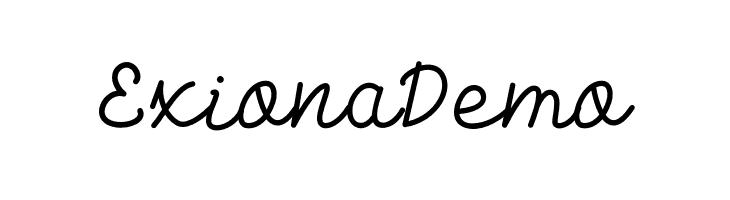 Exiona Demo  Frei Schriftart Herunterladen