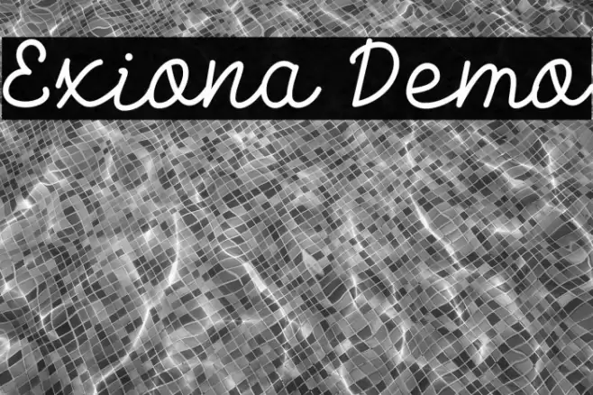 Exiona Demo Font examples