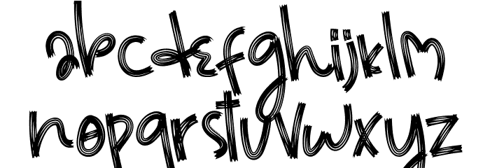 Existancy Font LOWERCASE