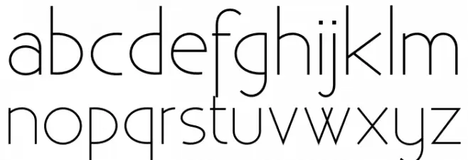 Existence-Light 字体 小写
