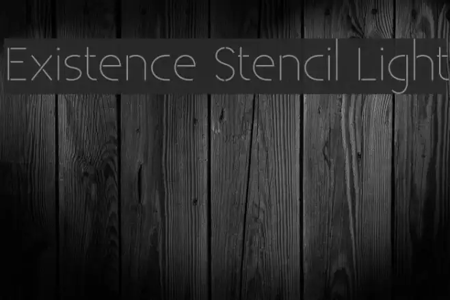 Existence Stencil Light Example 1