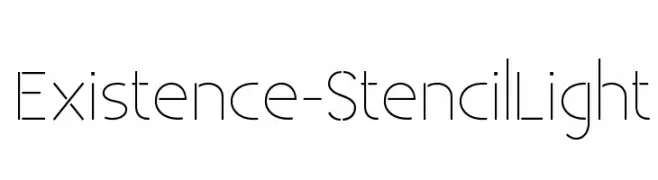 Existence-StencilLight  لخطوط تنزيل