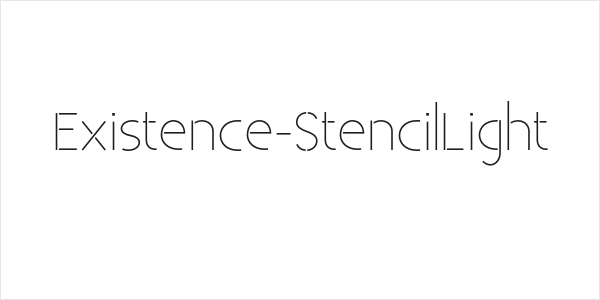 Existence-StencilLight Logo