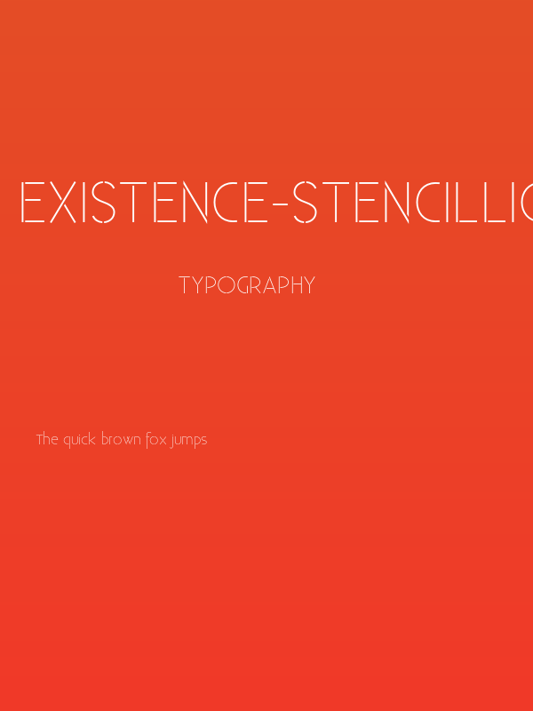 Existence-StencilLight Poster