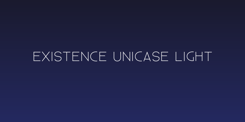 Existence Unicase Light Social Header