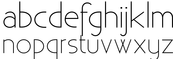 Existence Unicase Light Font LOWERCASE