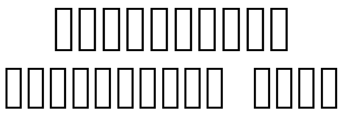 Existence Font OTHER CHARS
