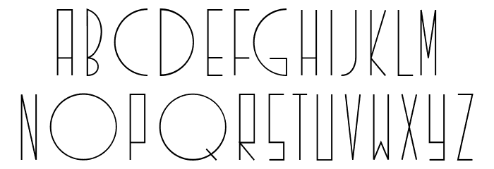 Existence Font LOWERCASE