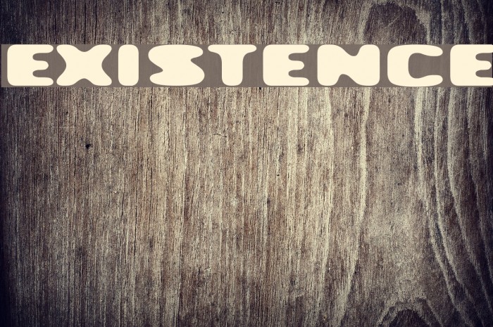 Existence Font examples