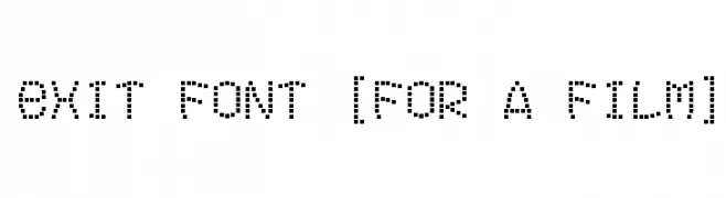 Exit font [for a film]  フリーフォントのダウンロード