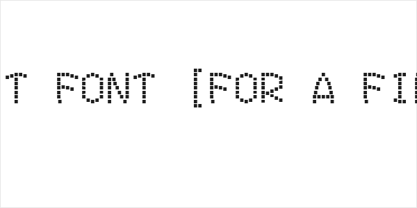 Exit font [for a film] Logo