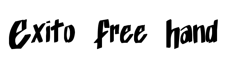 Exito_Free_Hand Fonte