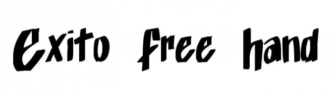 Exito_Free_Hand  नि: शुल्क फ़ॉन्ट्स डाउनलोड
