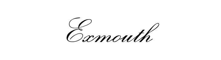 Exmouth Font