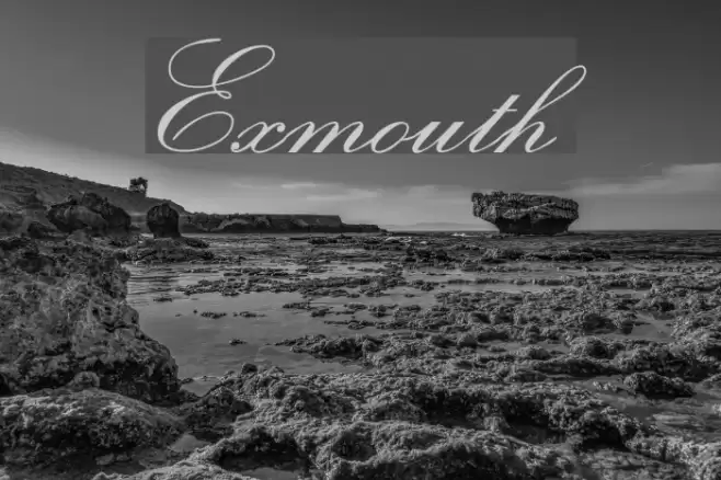 Exmouth Font examples