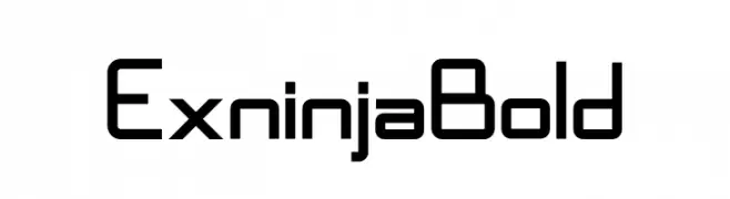 Exninja Bold  لخطوط تنزيل