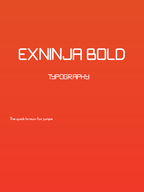 Exninja Bold Poster