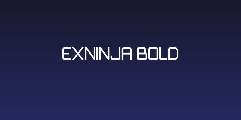 Exninja Bold Social Header
