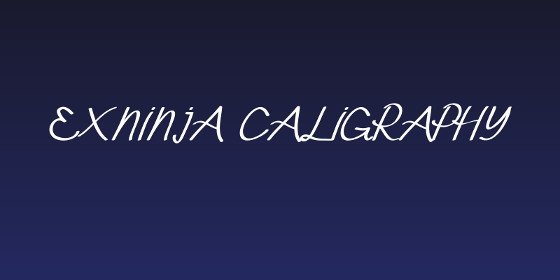 Exninja Caligraphy Social Header