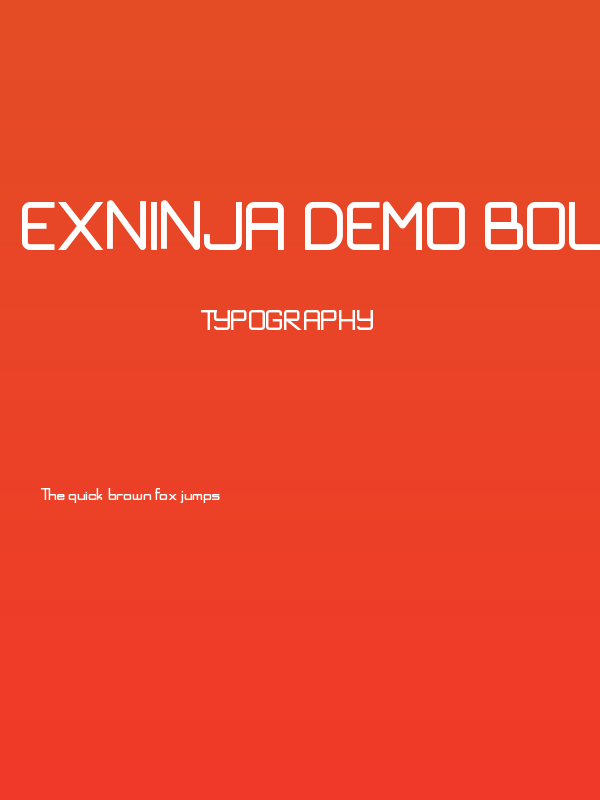 Exninja Demo Bold Poster