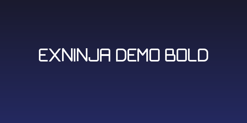 Exninja Demo Bold Social Header
