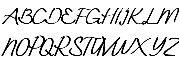Exninja Demo Caligraphy Font OTHER CHARS