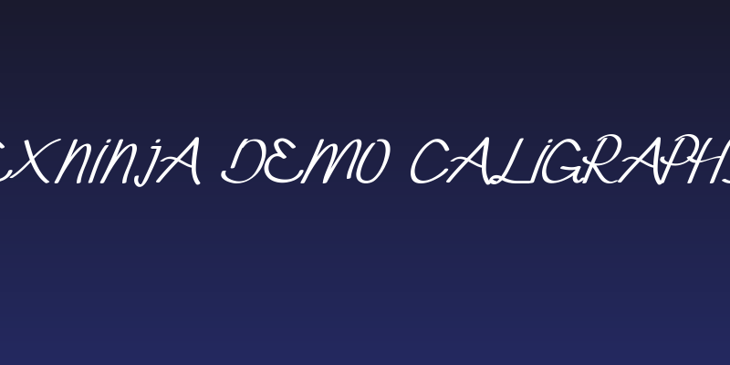 Exninja Demo Caligraphy Social Header
