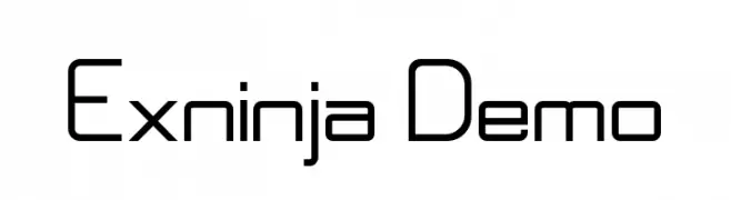 Exninja Demo  Fuentes Gratis Descargar