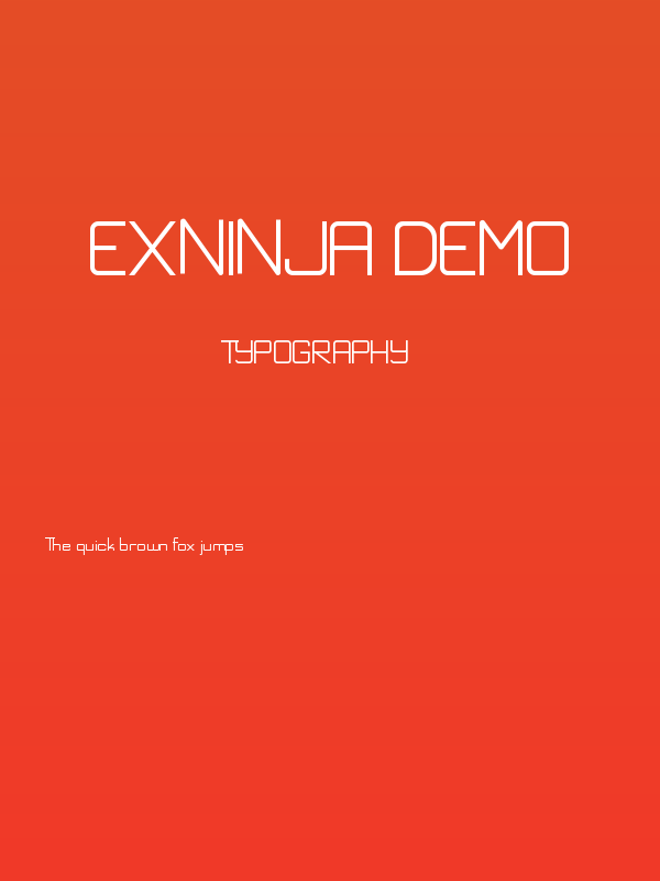 Exninja Demo Poster