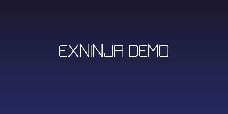 Exninja Demo Social Header